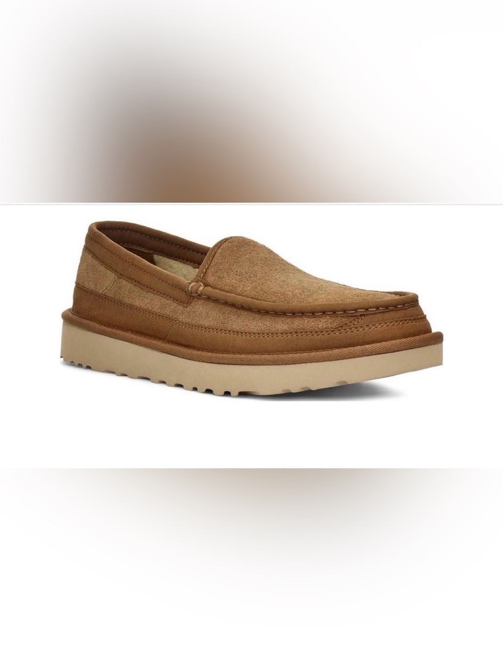 UGG Men’s Dex Suede Loafers Moccasins Size 12 Chestnut Brown